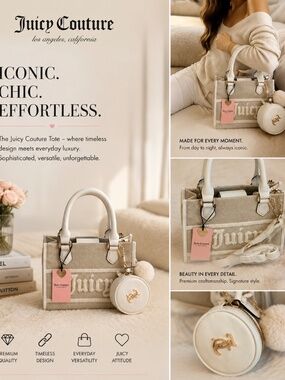 JUICY RESORT MINI TOTE WITH CROSSBODY STRAP NWT